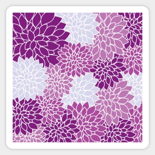 Purple Floral Pattern Sticker